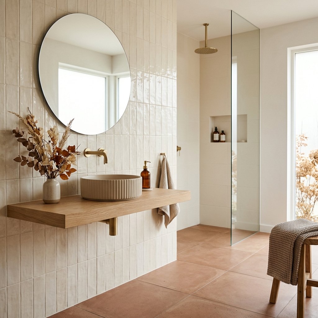 Fall Bathroom Bloxburg Ideas: 30 Cozy Autumn Inspiration Picks 27 Modern Autumn Minimalist Bathroom Ideas