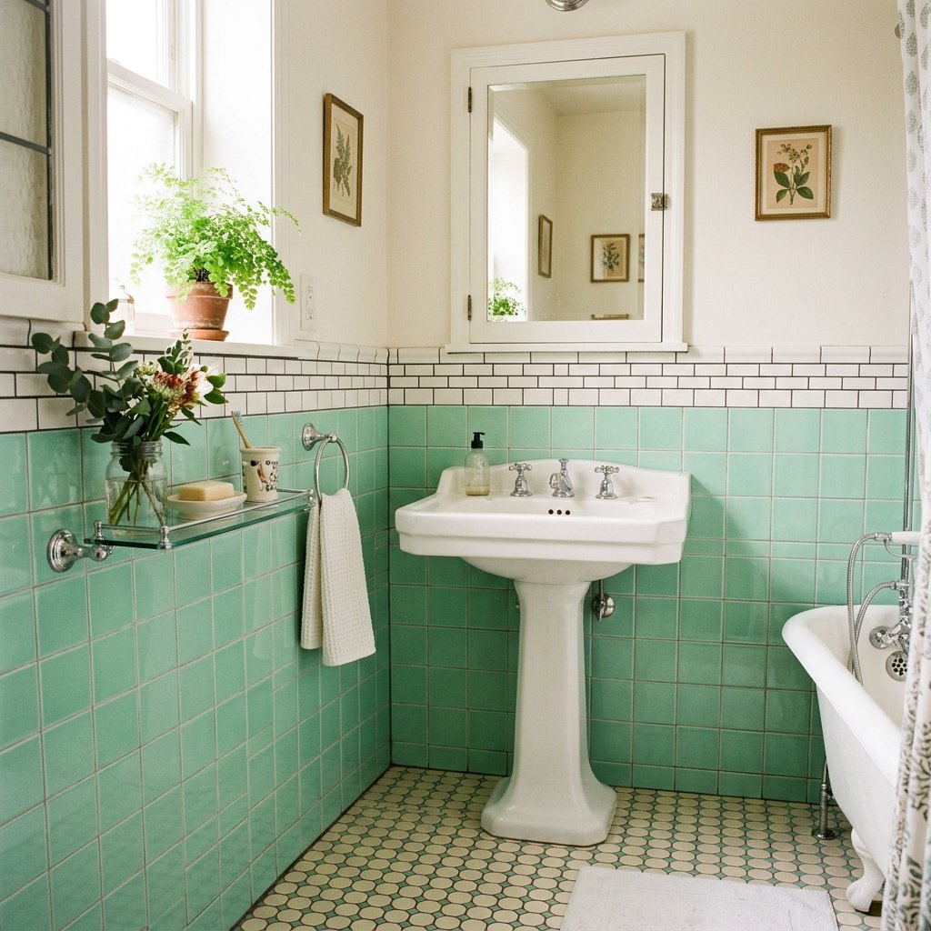 30 Green Bathroom Ideas That Bring Calm and Character to Any Space 5 Mint Green Bathroom Ideas