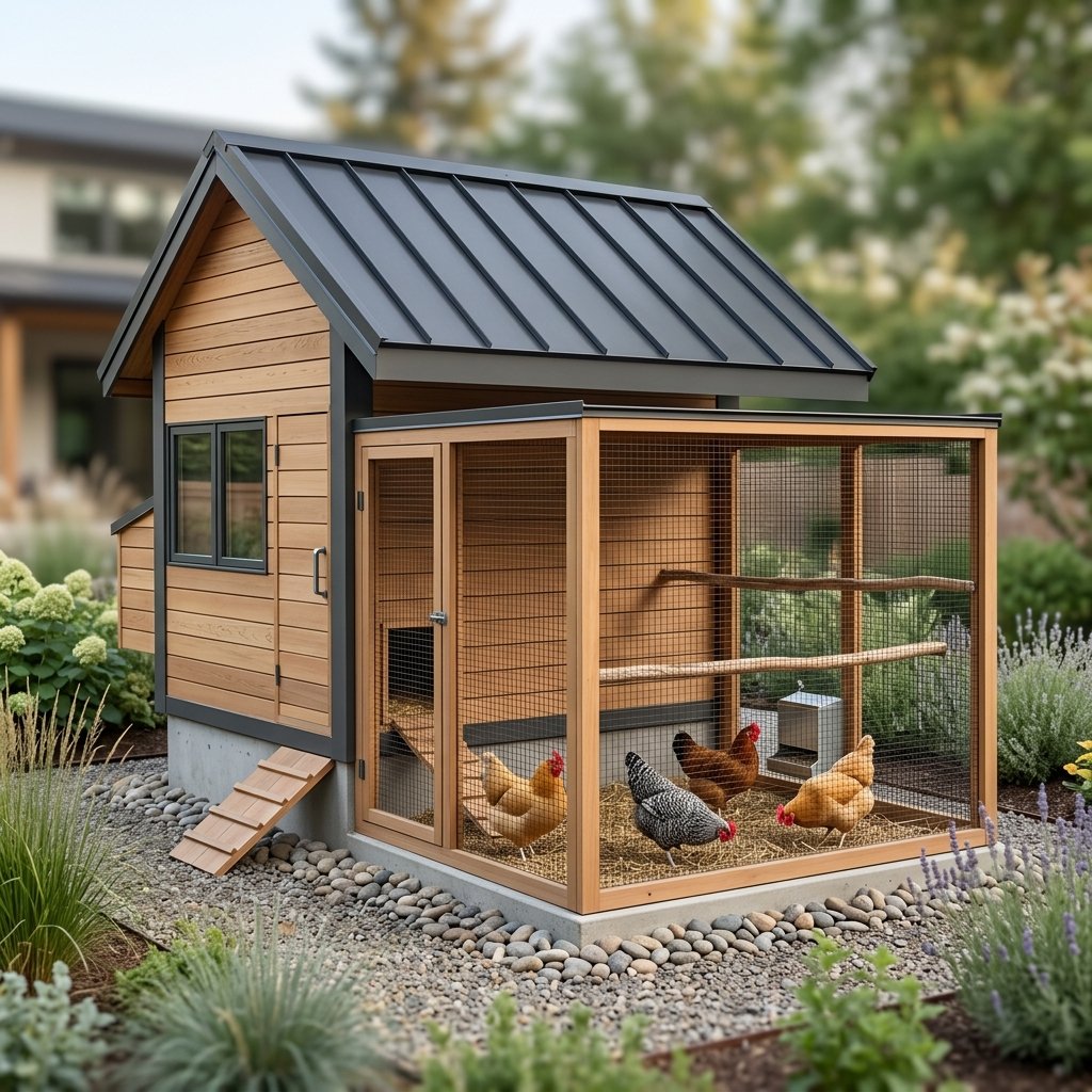 30 Chicken Coop Ideas for Every Backyard and Budget 9 Modern Chicken Coop Idea