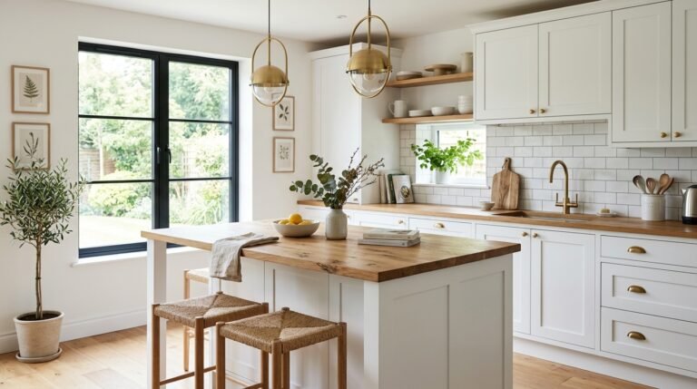 white kitchen cabinets