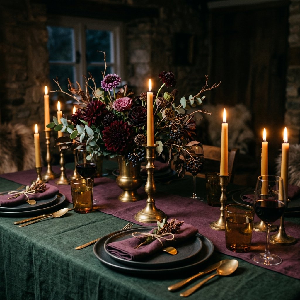 30 Fall Kitchen Table Decor Ideas: You'll Want to Copy 31 Moody Autumn Table Setting Ideas