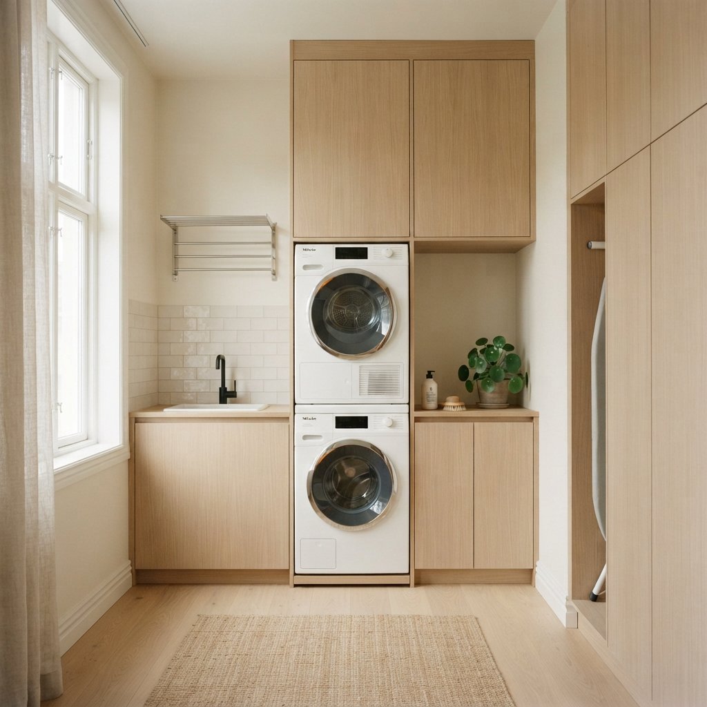 30 Tiny Laundry Room Ideas That Make Small Spaces Look Stylish & Functional 9 Minimalist Laundry Room Ideas