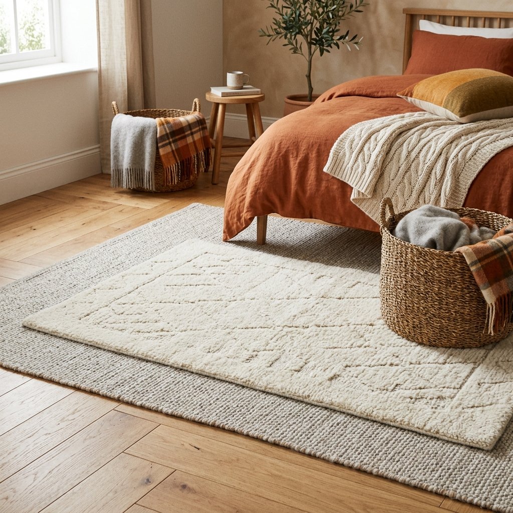 30 Gorgeous Fall Themed Bedroom Ideas: That Feel Cozy and Effortless 22 Soft Wool Rug Ideas