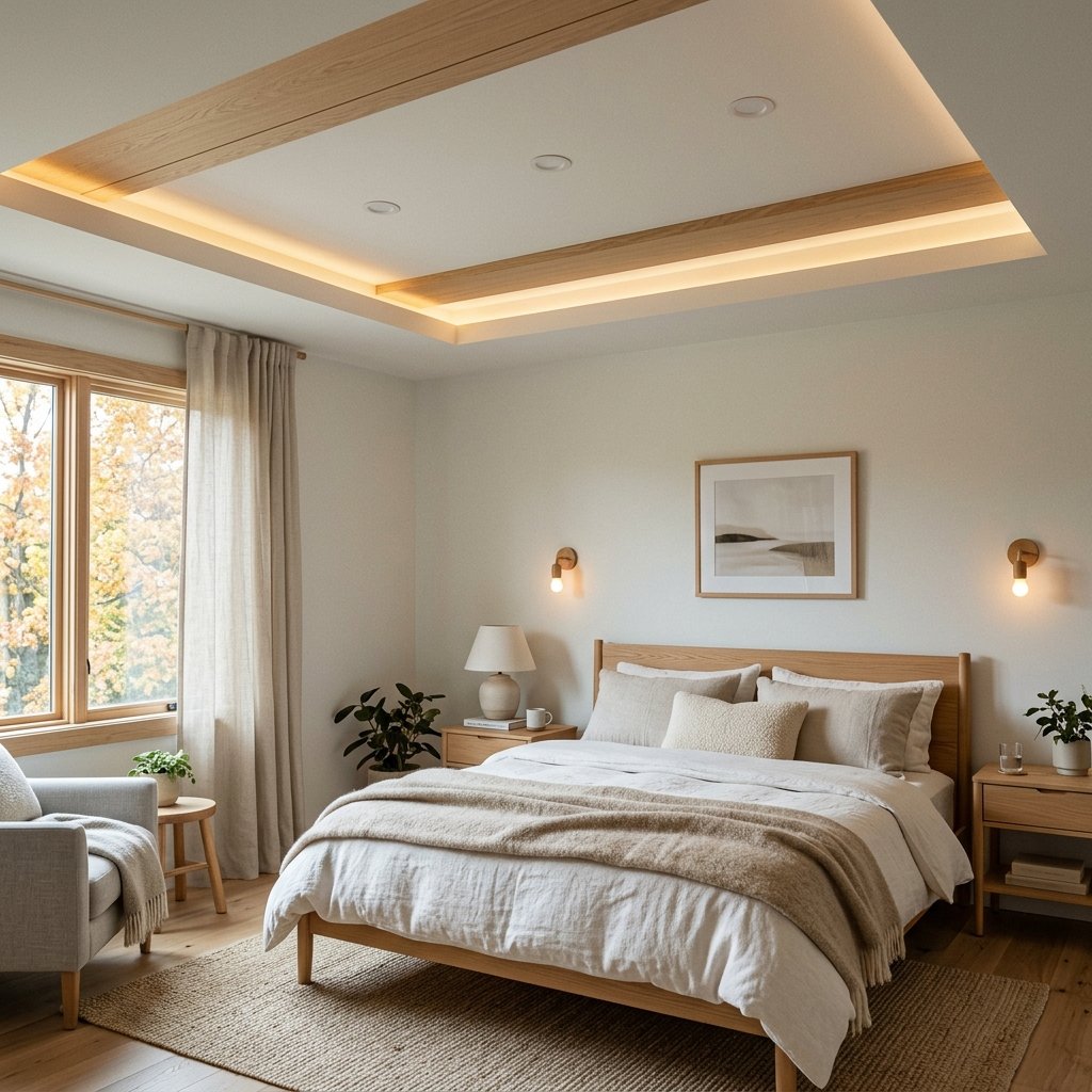 30 Bedroom Fall Ceiling Designs Ideas: for Modern and Cozy Spaces 17 Nordic-Style Fall Ceiling Ideas