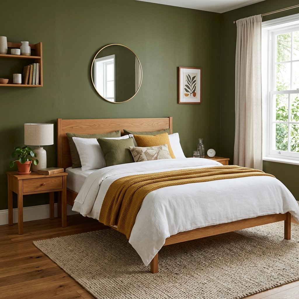 30 Green Bedroom Ideas That Bring Calm and Character 4 Olive Green Bedroom Ideas