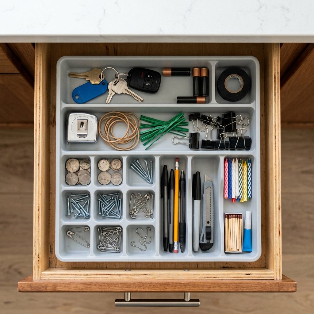 30 Kitchen Organization Ideas: Ways to Transform Every Corner 25 Kitchen Junk Drawer Ideas