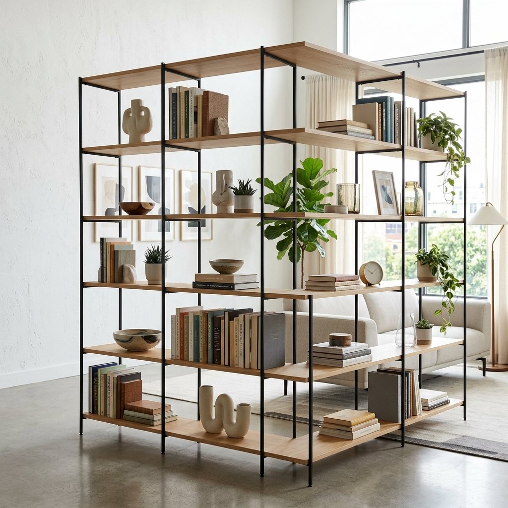 30 Bookshelf Ideas to Transform Any Room 20 Open Shelving Bookshelf Ideas