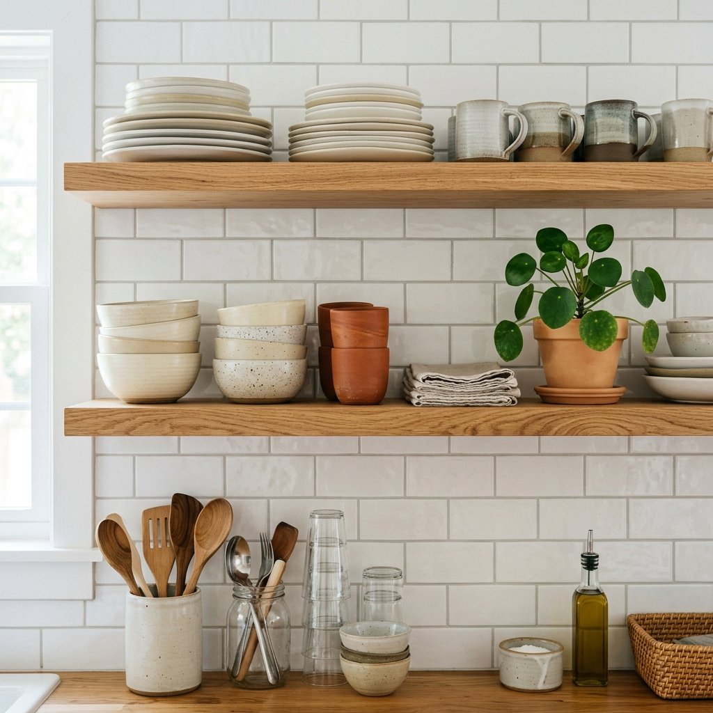 30 Kitchen Organization Ideas: Ways to Transform Every Corner 8 Open Shelving Kitchen Organization Ideas