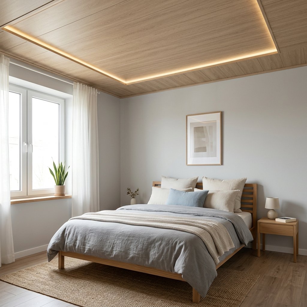 30 Bedroom Fall Ceiling Designs Ideas: for Modern and Cozy Spaces 11 PVC Panel Ceiling Ideas