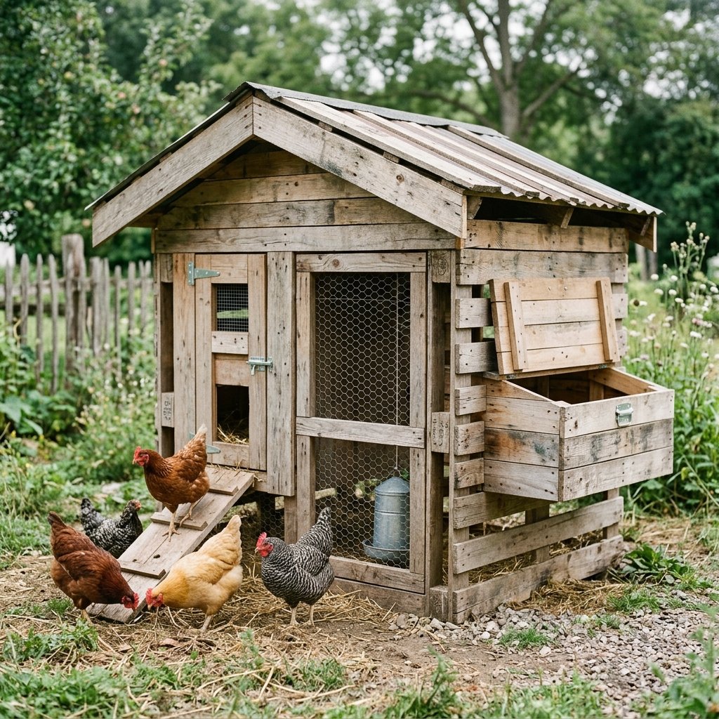30 Chicken Coop Ideas for Every Backyard and Budget 11 Pallet Chicken Coop Idea