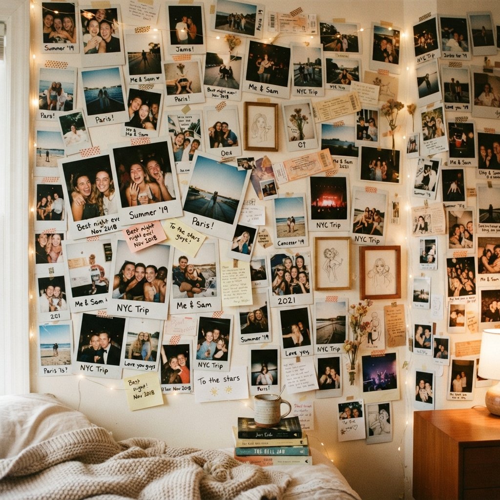 30 Wall Decor Ideas for Bedroom: Dreamy Looks to Save Now 15 Photo Collage Wall Decor Ideas for Bedroom