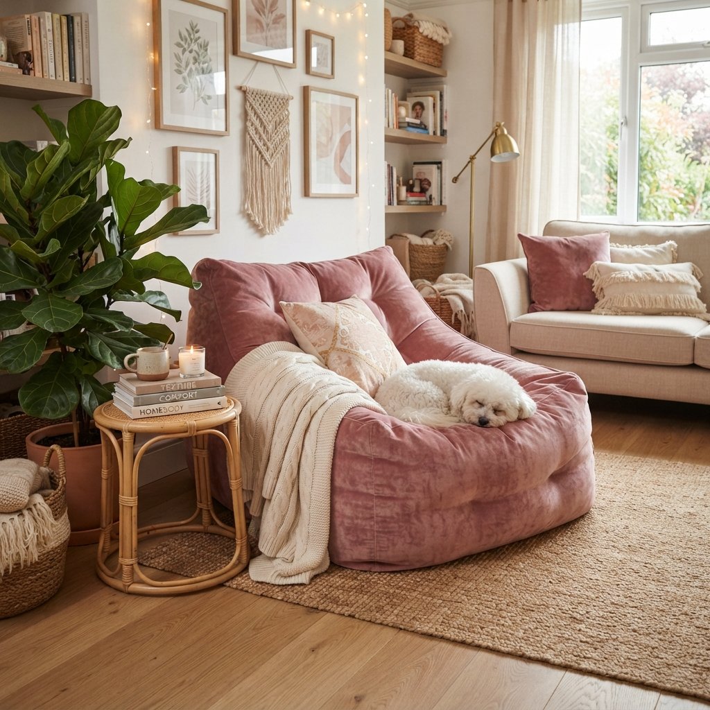 Bean Bag Chair Pink Dorm Room Ideas