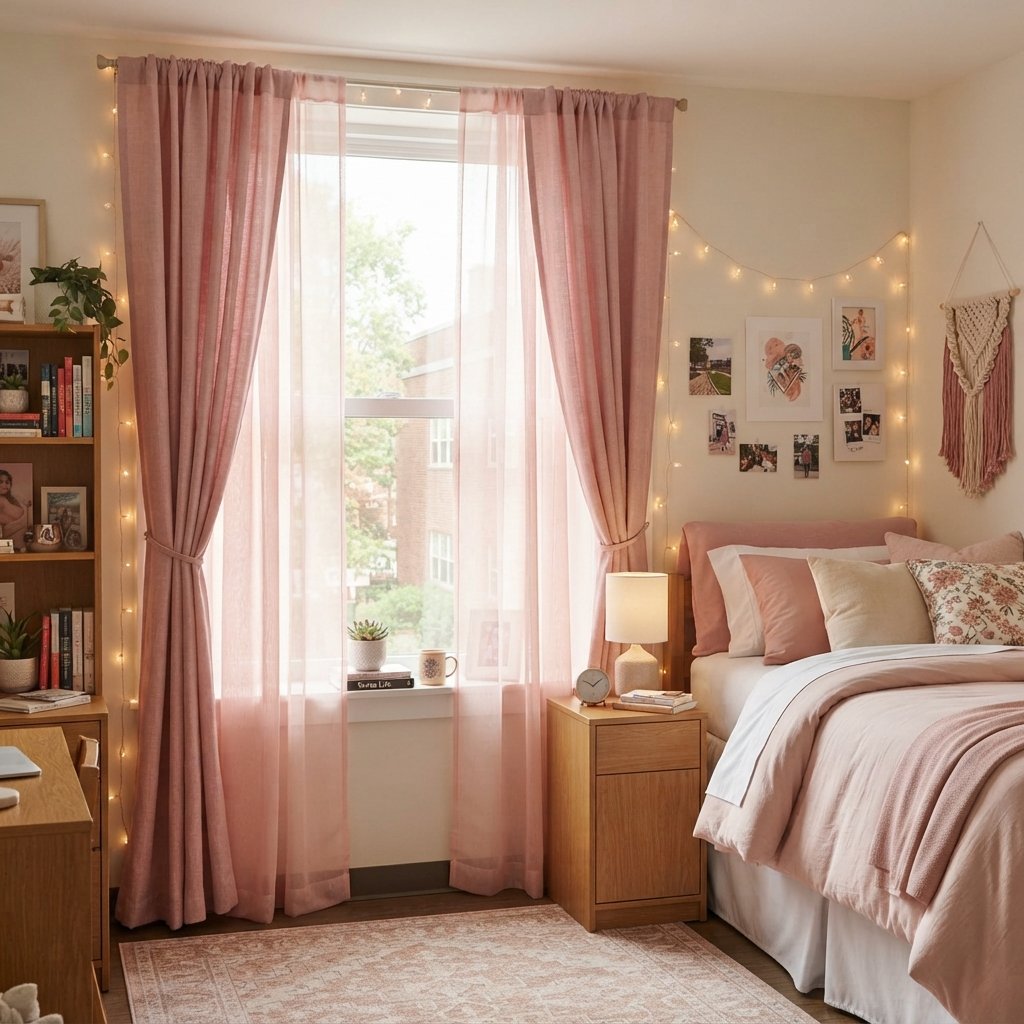 Pink Curtain Ideas