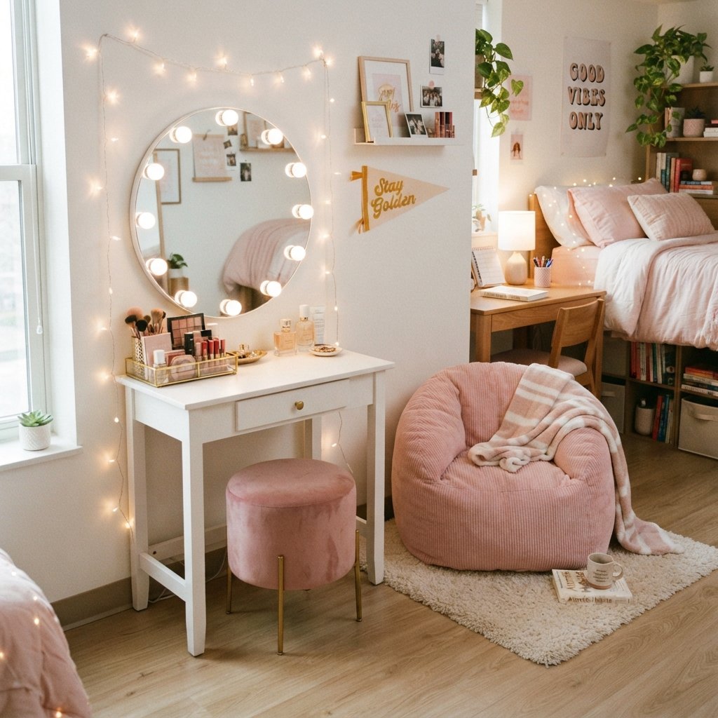 Pink Vanity Setup Ideas