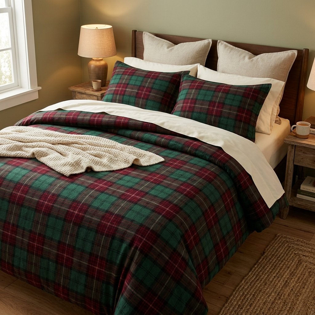 30 Gorgeous Fall Themed Bedroom Ideas: That Feel Cozy and Effortless 3 Cozy Plaid Bedding Ideas