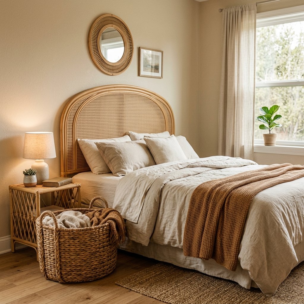30 Fall Bedroom Aesthetic Ideas: That Feel Warm,Cozy & Effortless 25 Rattan and Wicker Accent Ideas