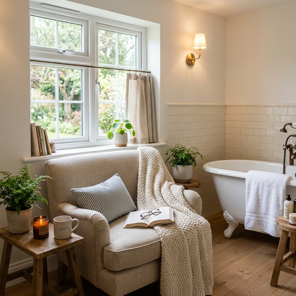 Fall Bathroom Bloxburg Ideas: 30 Cozy Autumn Inspiration Picks 30 Cozy Reading Nook Bathroom Ideas