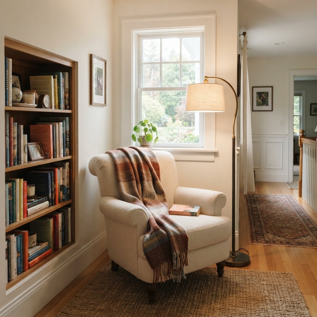 30 Beautiful Upstairs Hallway Ideas: To Transform Your Home Space 16 Reading Nook Upstairs Hallway Ideas