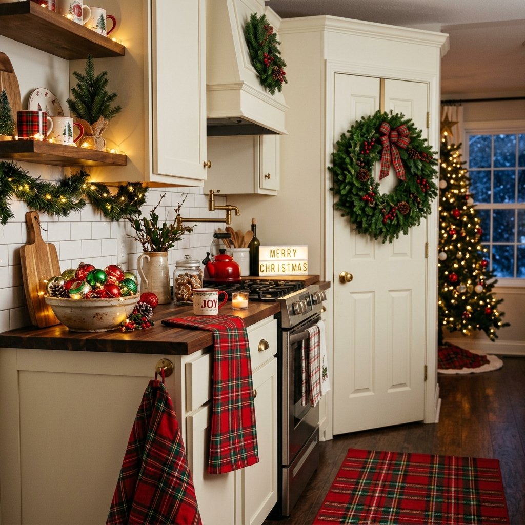 30 Christmas Kitchen Decor Ideas That Feel Warm and Magical 3 Red and Green Kitchen Decor Ideas