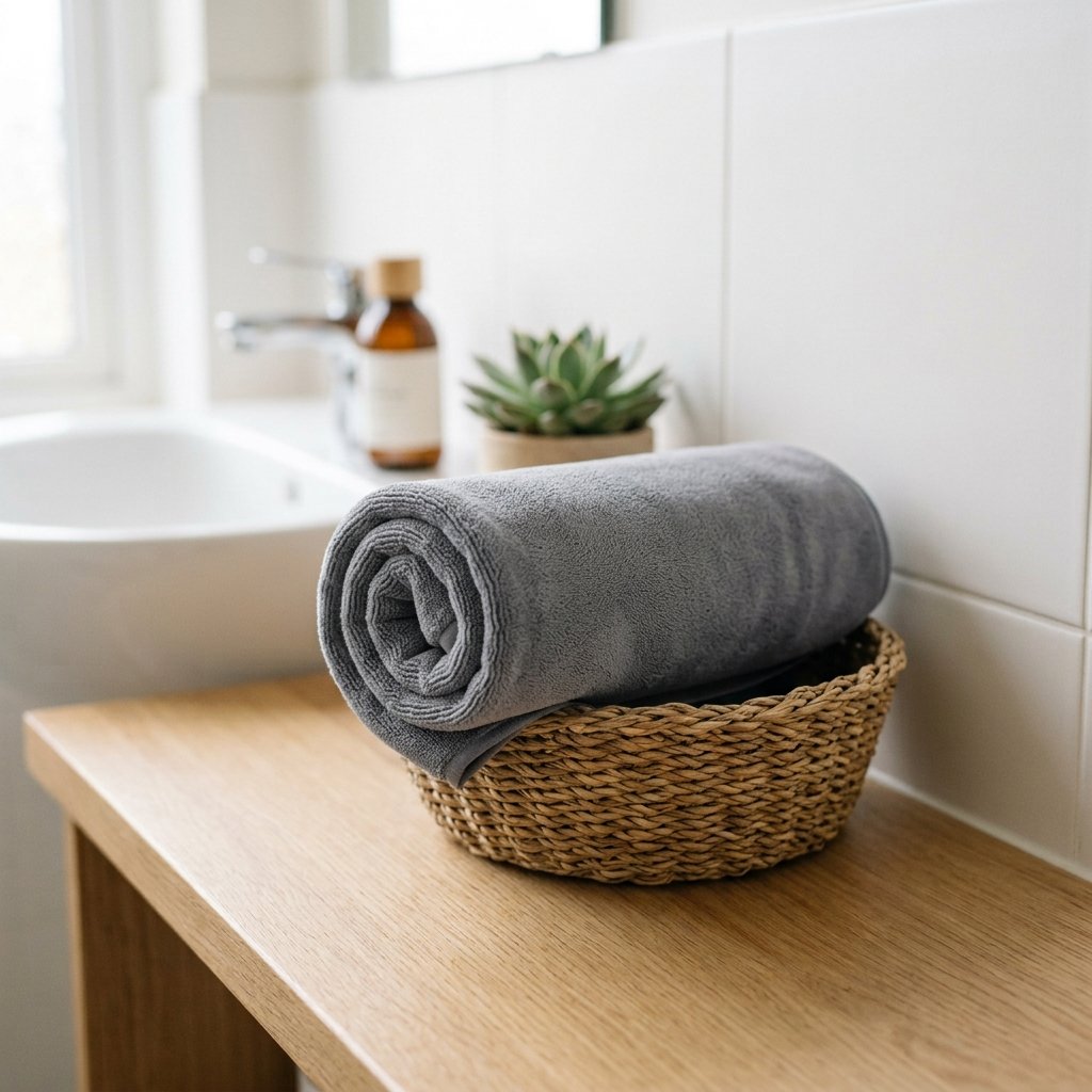 30 Dorm Bathroom Ideas to Make Shared Spaces Feel Like Home 23 Dorm Bathroom Quick Dry Towel Ideas
