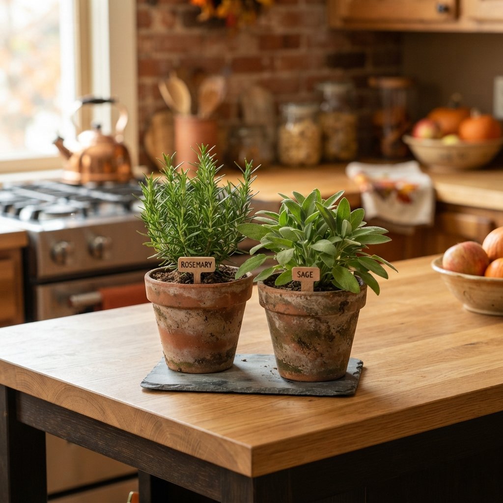 30 Fall Kitchen Island Decor Ideas: To Warm Up Your Home This Season 26 Seasonal Herb Pot Ideas