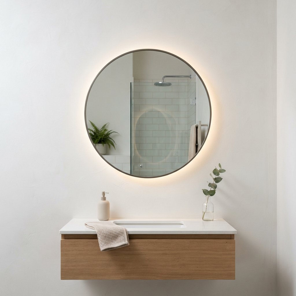 30 Bathroom Lighting Ideas to Brighten Your Space in Style 3 Backlit Mirror Lighting Ideas