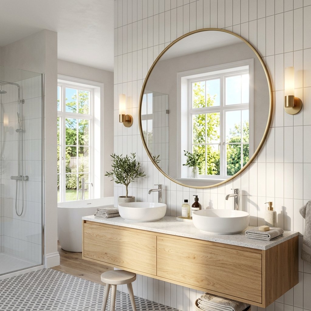 30 Dreamy Bloxburg Bathroom Ideas for Aesthetic House Builds 27 Bathroom Mirror Placement Ideas