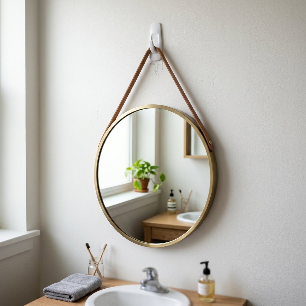 30 Dorm Bathroom Ideas to Make Shared Spaces Feel Like Home 19 Dorm Bathroom Ideas Hanging Mirror
