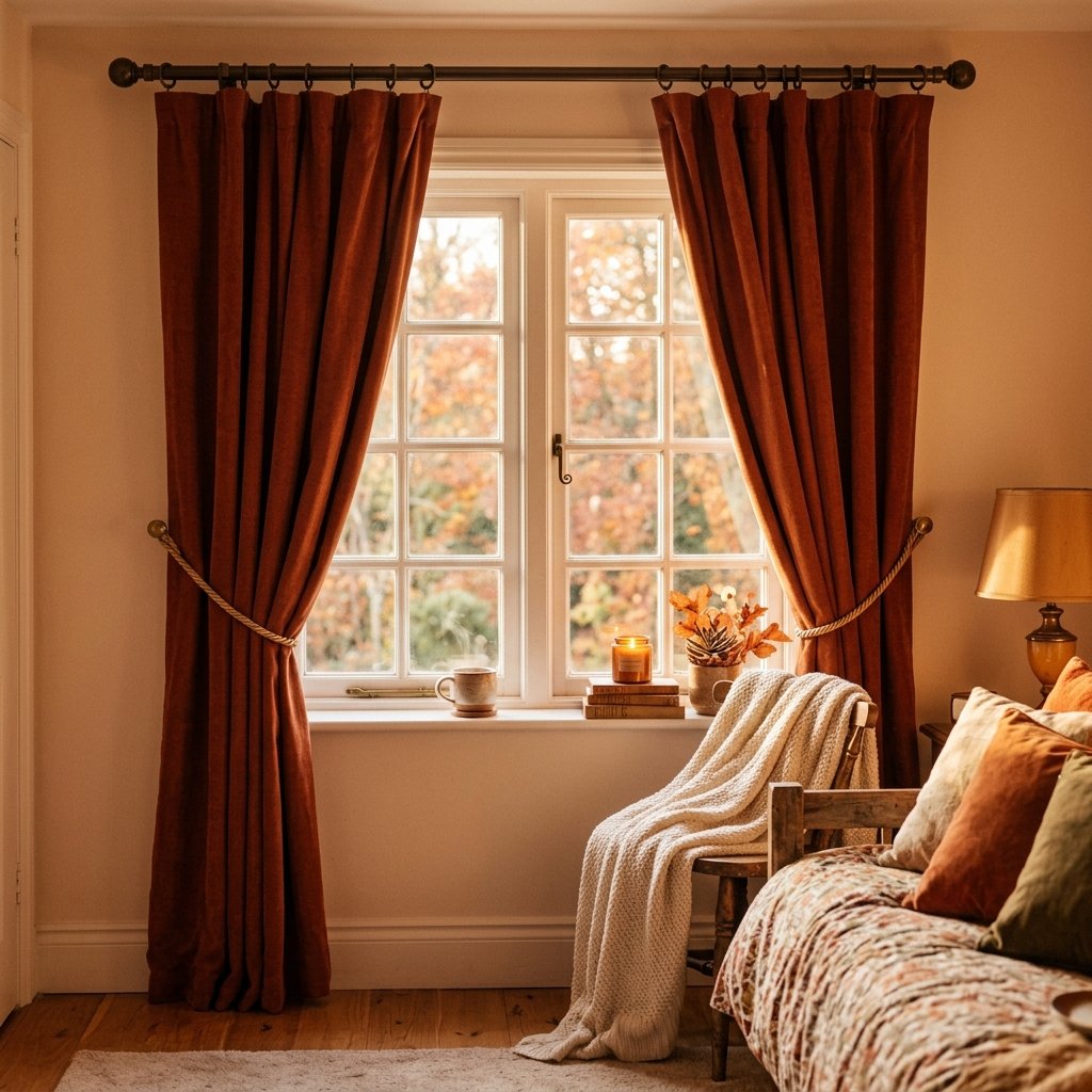 30 Gorgeous Fall Themed Bedroom Ideas: That Feel Cozy and Effortless 25 Warm Toned Curtain Ideas
