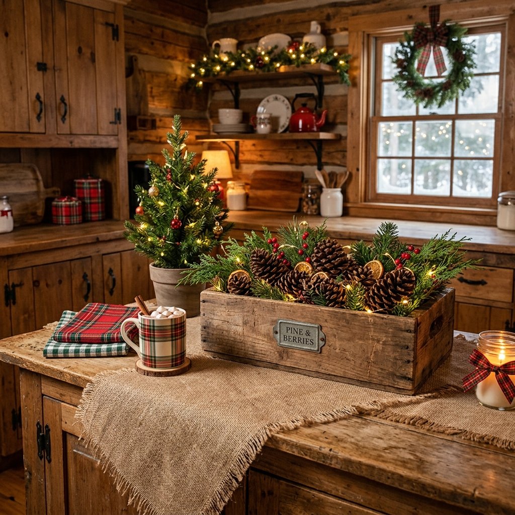 30 Christmas Kitchen Decor Ideas That Feel Warm and Magical 18 Rustic Christmas Kitchen Decor Ideas