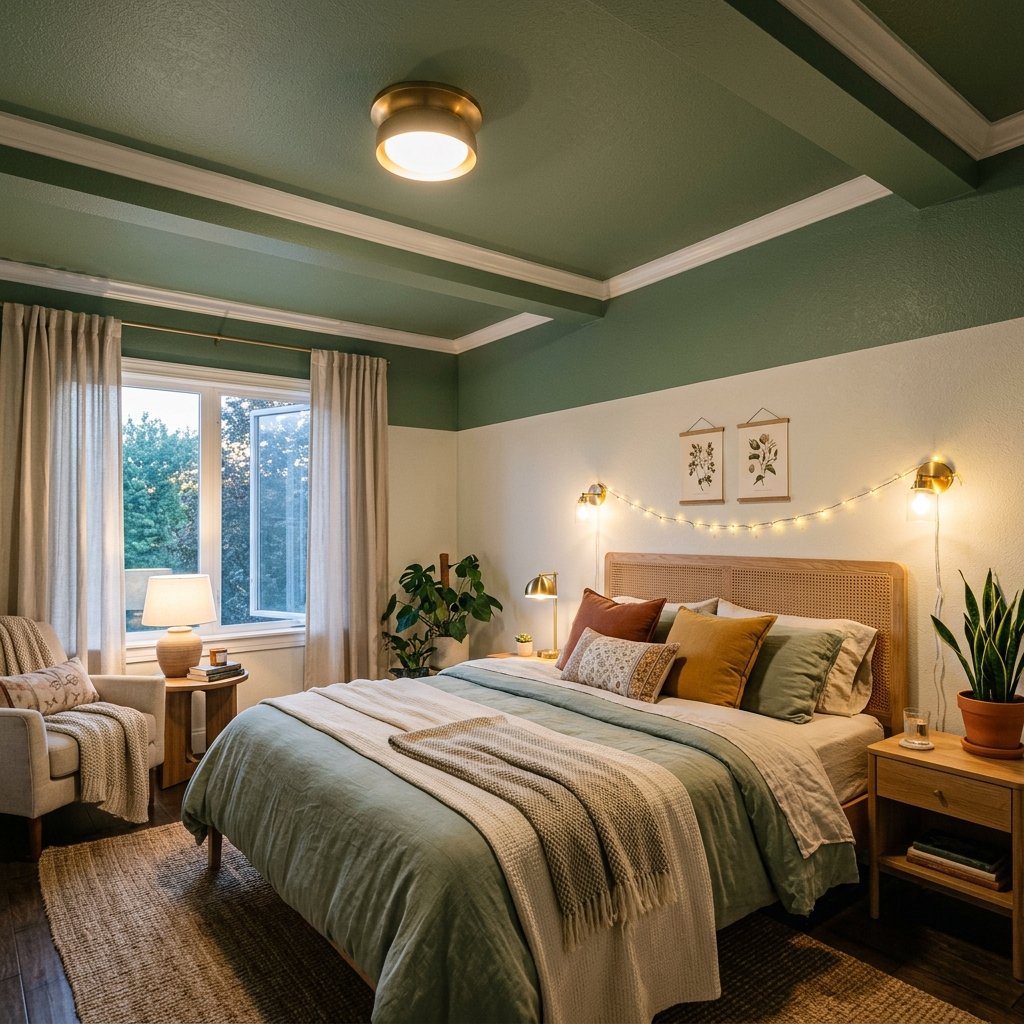 30 Sage Green Bedroom Ideas: Fresh Looks to Try Today 21 Sage Green Bedroom Ideas Ceiling Ideas