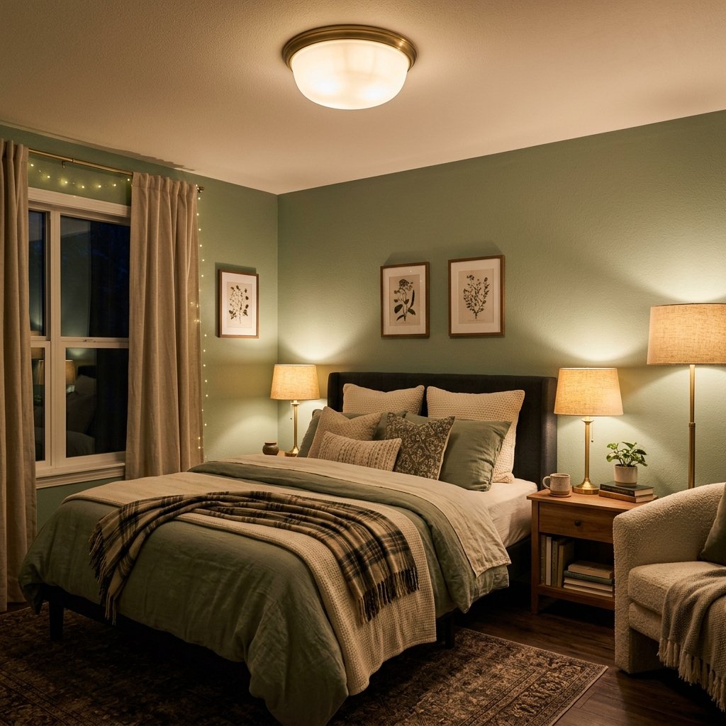 30 Sage Green Bedroom Ideas: Fresh Looks to Try Today 7 Sage Green Bedroom Ideas Bedroom Lighting Ideas