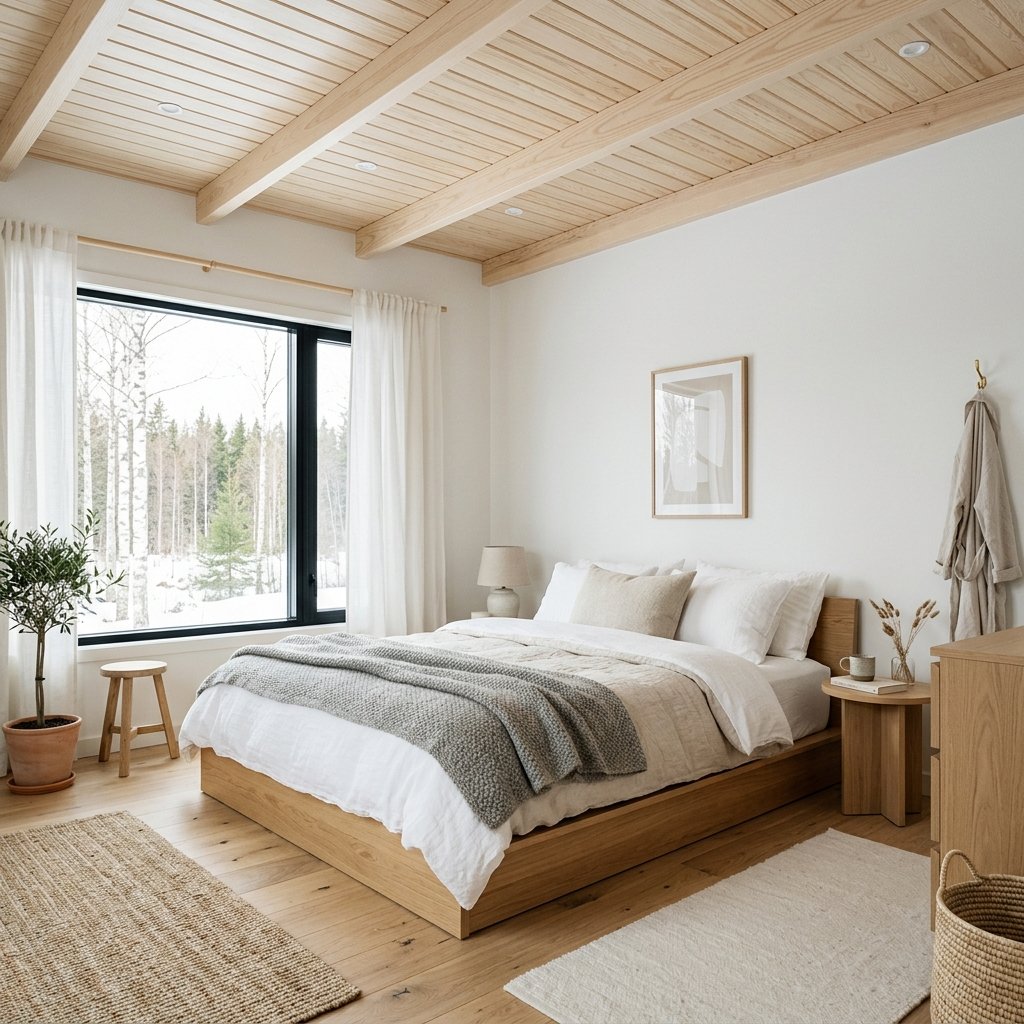 30 Fall Ceiling Designs for Bedroom That Instantly Feel Warm & Luxurious 27 Scandinavian Fall Ceiling Ideas
