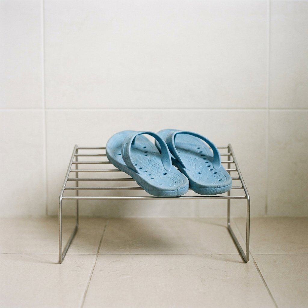 30 Dorm Bathroom Ideas to Make Shared Spaces Feel Like Home 21 Dorm Bathroom Ideas Shower Shoe Storage