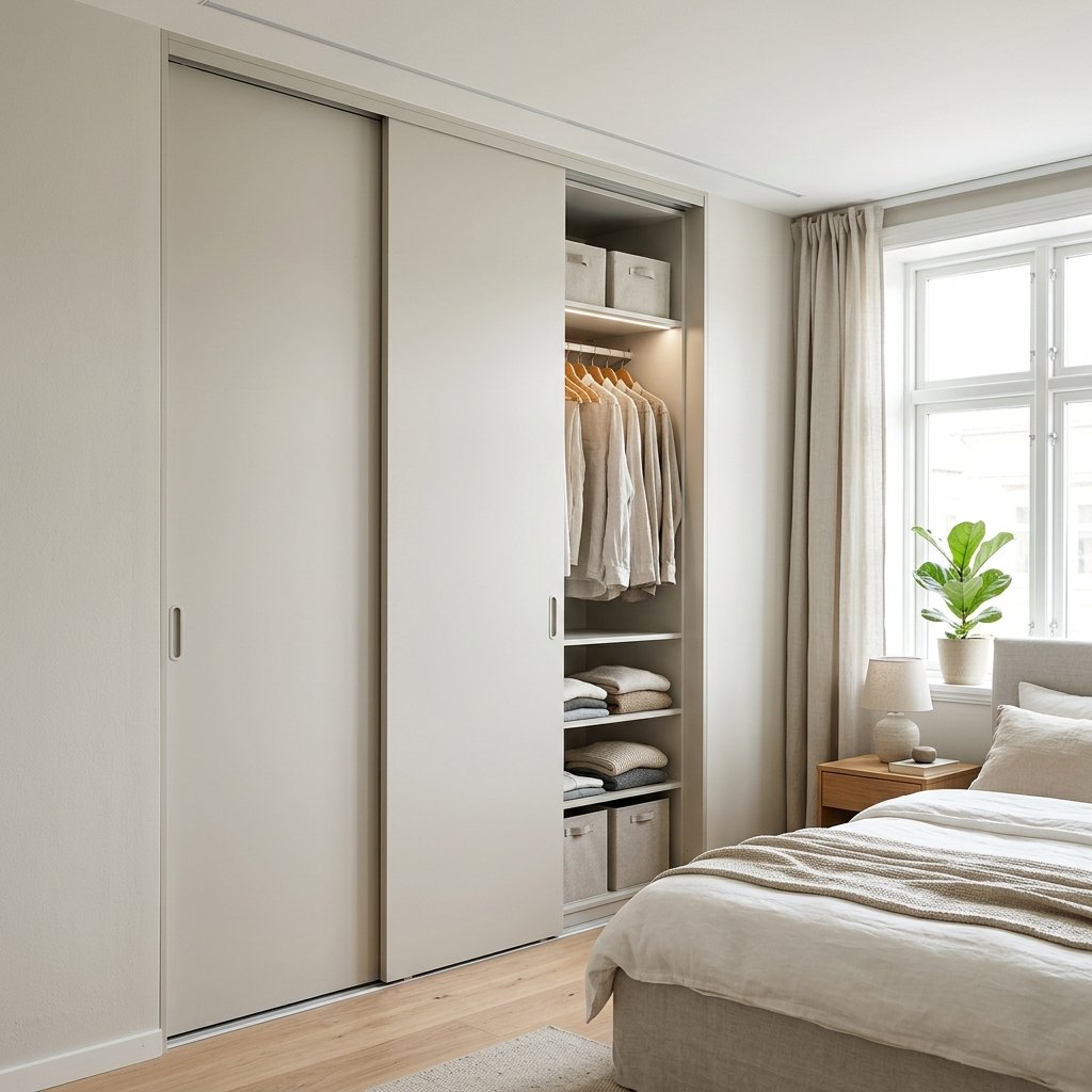 30 Small Bedroom Ideas for Couples That Feel Cozy, Not Cramped 29 Space Saving Wardrobe Ideas