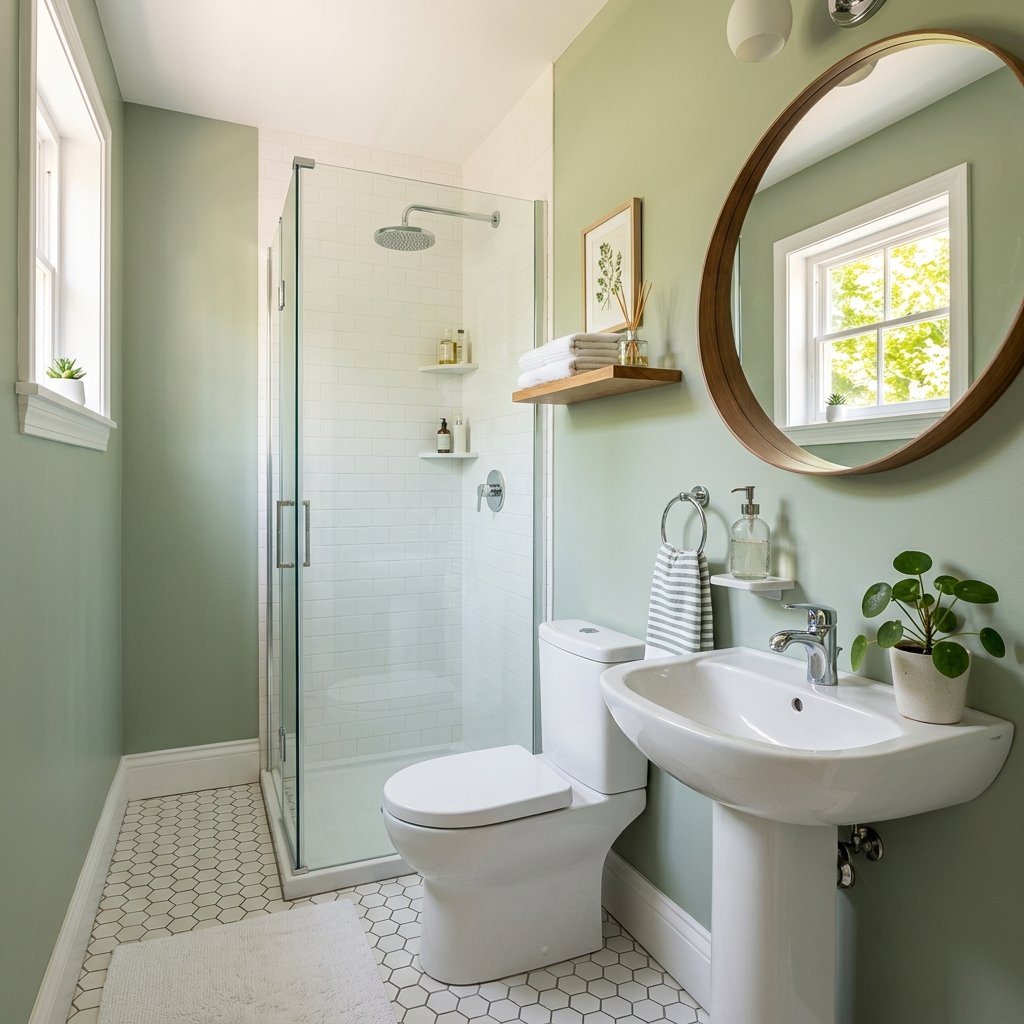 30 Green Bathroom Ideas That Bring Calm and Character to Any Space 25 Small Green Bathroom Ideas
