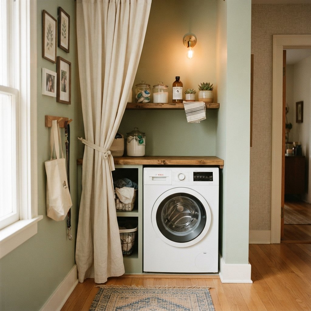 30 Tiny Laundry Room Ideas That Make Small Spaces Look Stylish & Functional 6 Small Laundry Nook Ideas