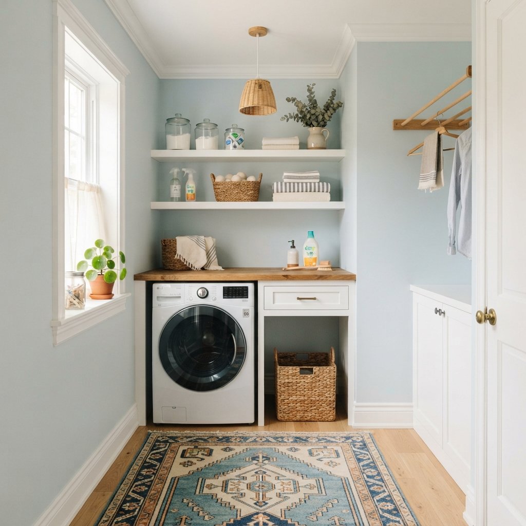 30 Tiny Laundry Room Ideas That Make Small Spaces Look Stylish & Functional 21 Small Laundry Room Color Ideas
