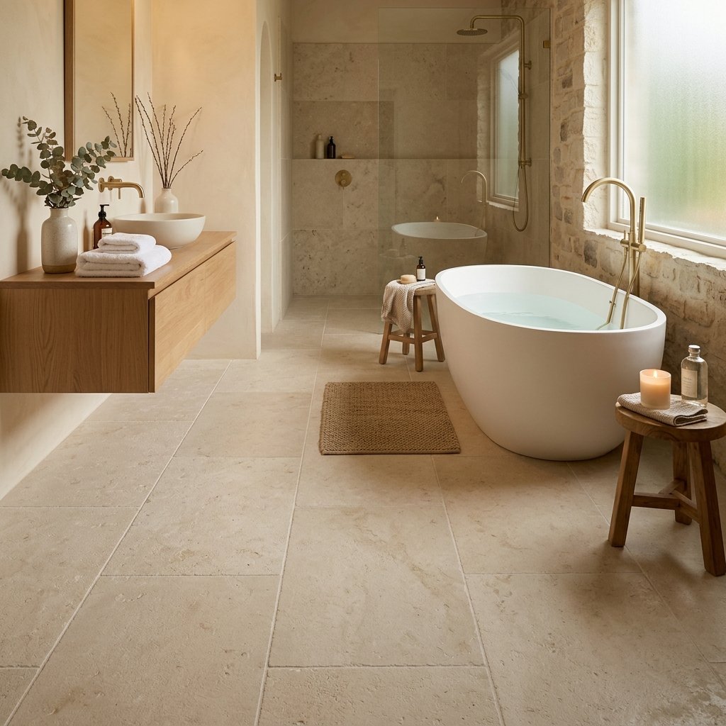 30 Bathroom Flooring Ideas That Bring Fresh Life to Any Space 31 Spa Inspired Flooring Ideas