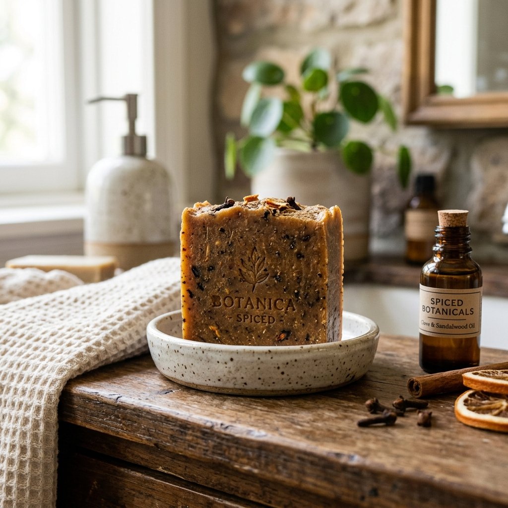 30 Fall Bathroom Aesthetic Ideas to Create a Dreamy Cozy Space 30 Spiced Botanical Soap Ideas