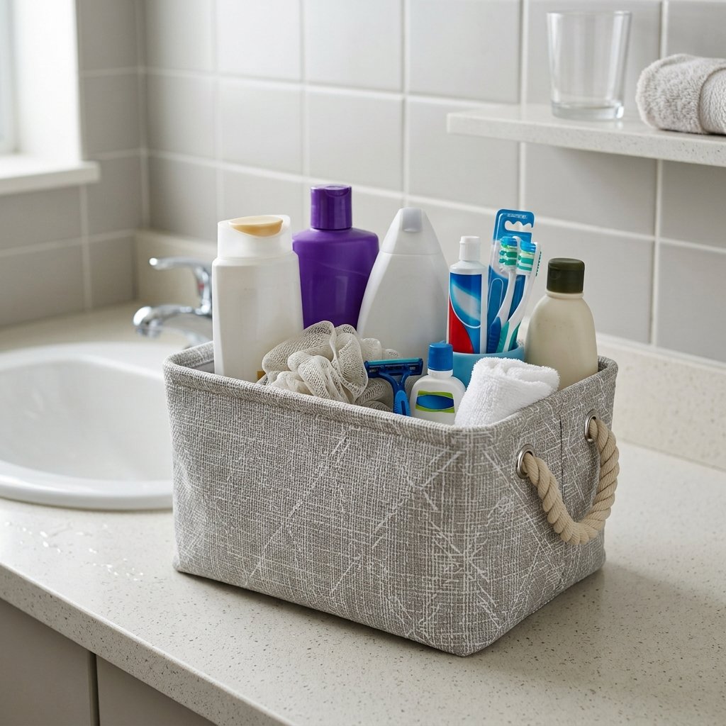 30 Dorm Bathroom Ideas to Make Shared Spaces Feel Like Home 16 Dorm Bathroom Ideas Water Resistant Storage