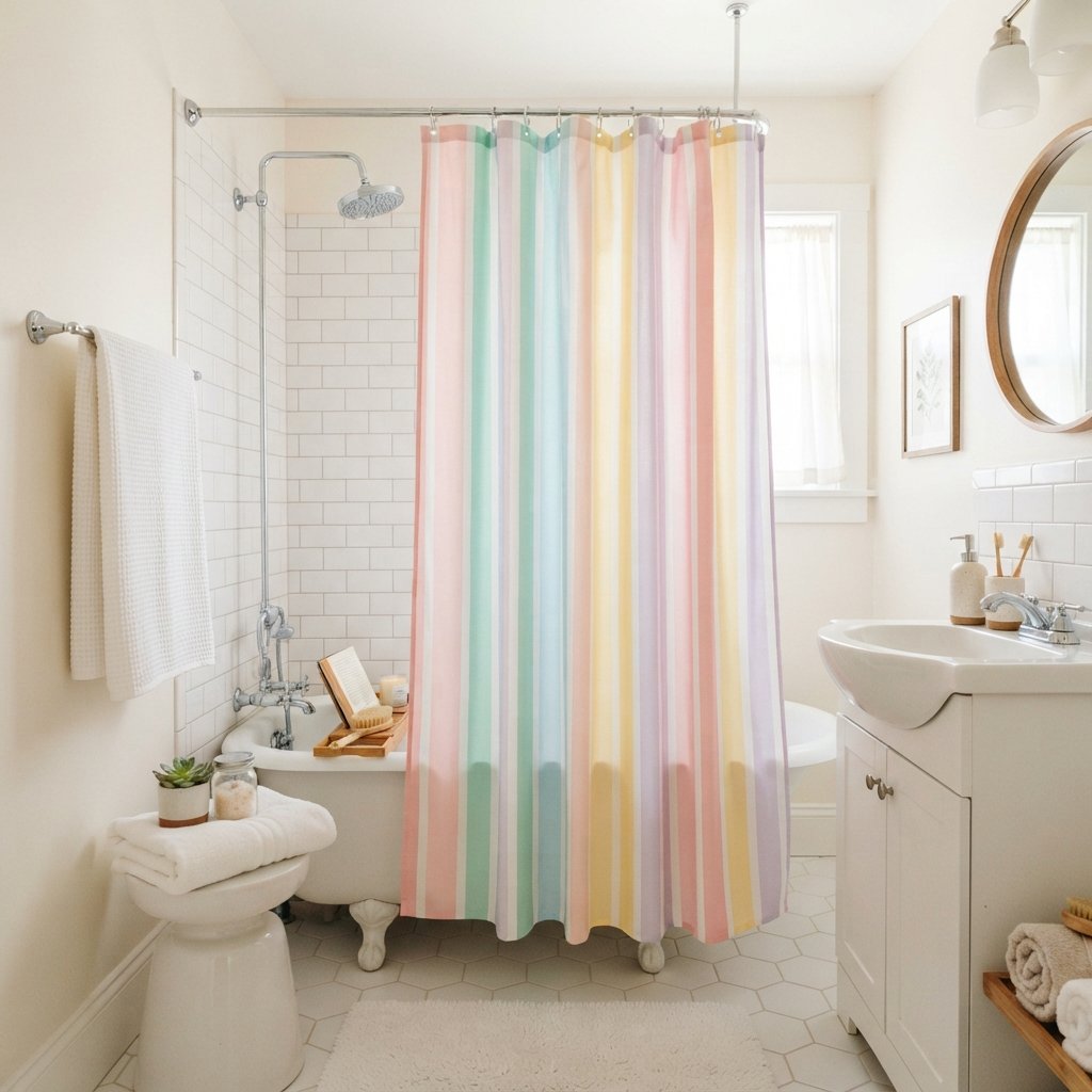 30 Cute Bathroom Ideas to Create a Cozy and Stylish Space 22 Cute Shower Curtain Ideas