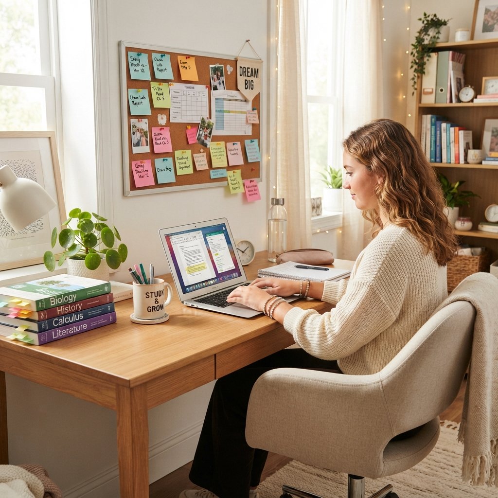 30 Study Room Ideas to Spark Focus and Creativity 5 Study Room for Students Ideas