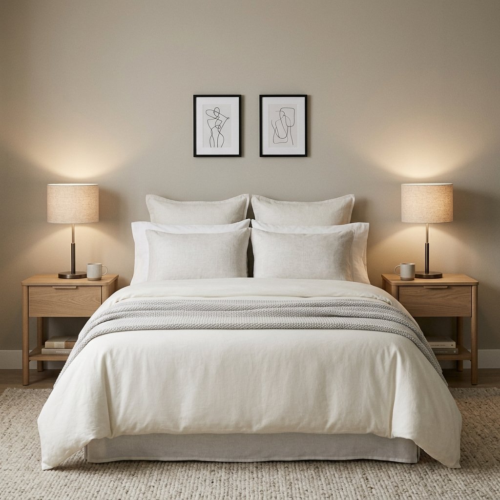 30 Small Bedroom Ideas for Couples That Feel Cozy, Not Cramped 25 Symmetrical Nightstand Ideas