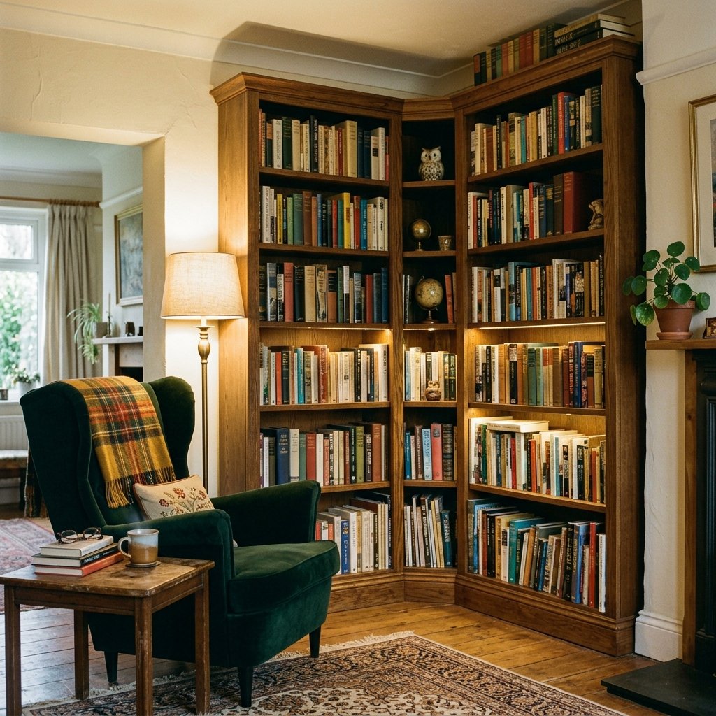 30 Bookshelf Ideas to Transform Any Room 3 Corner Bookshelf Ideas