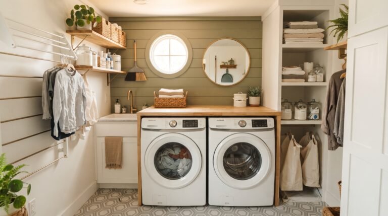 tiny laundry room