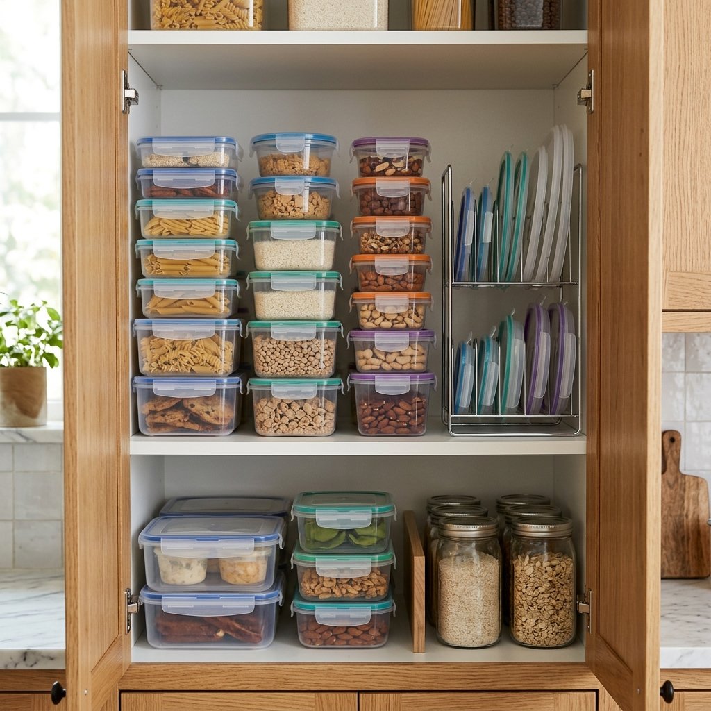 30 Kitchen Organization Ideas: Ways to Transform Every Corner 13 Tupperware Kitchen Organization Ideas