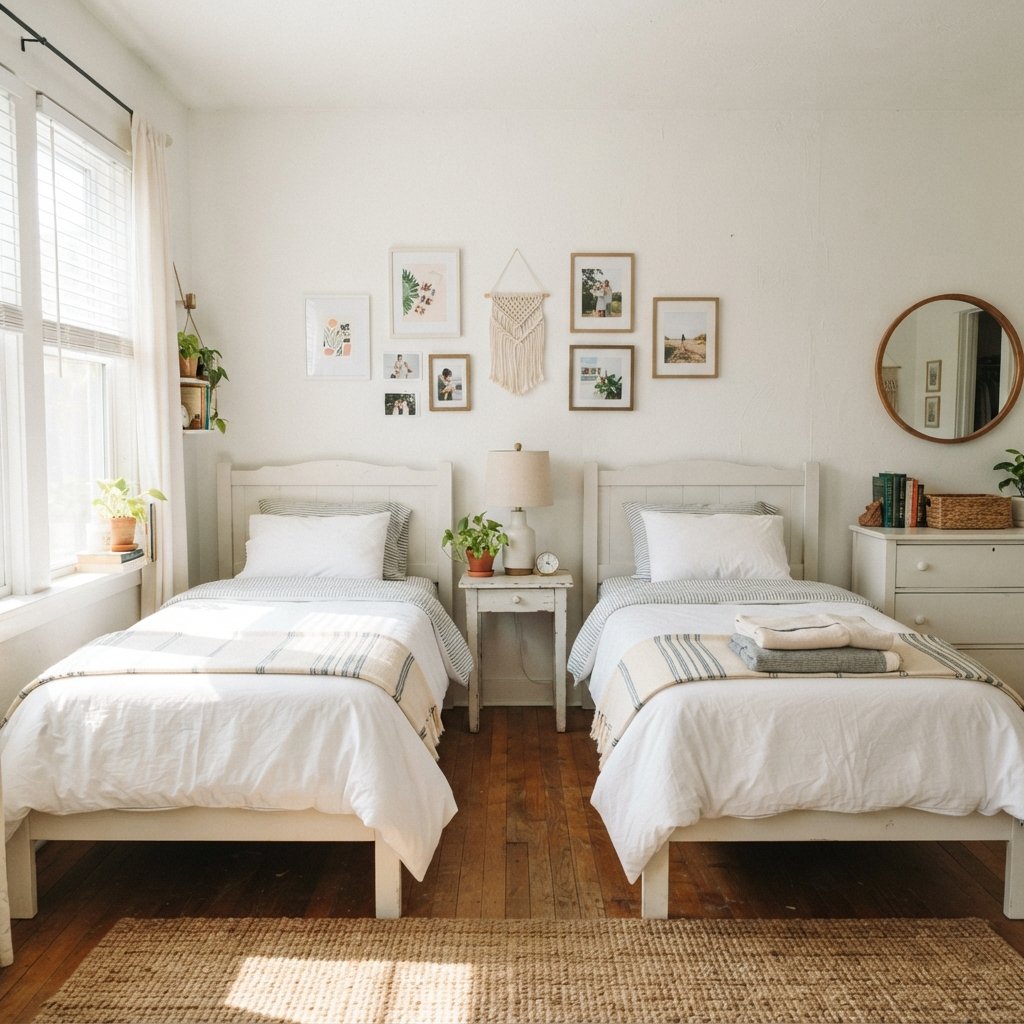 30 Twin Bedroom Ideas That Bring Fresh Style to Any Shared Space 31 Twin Bedroom Budget Decorating Ideas