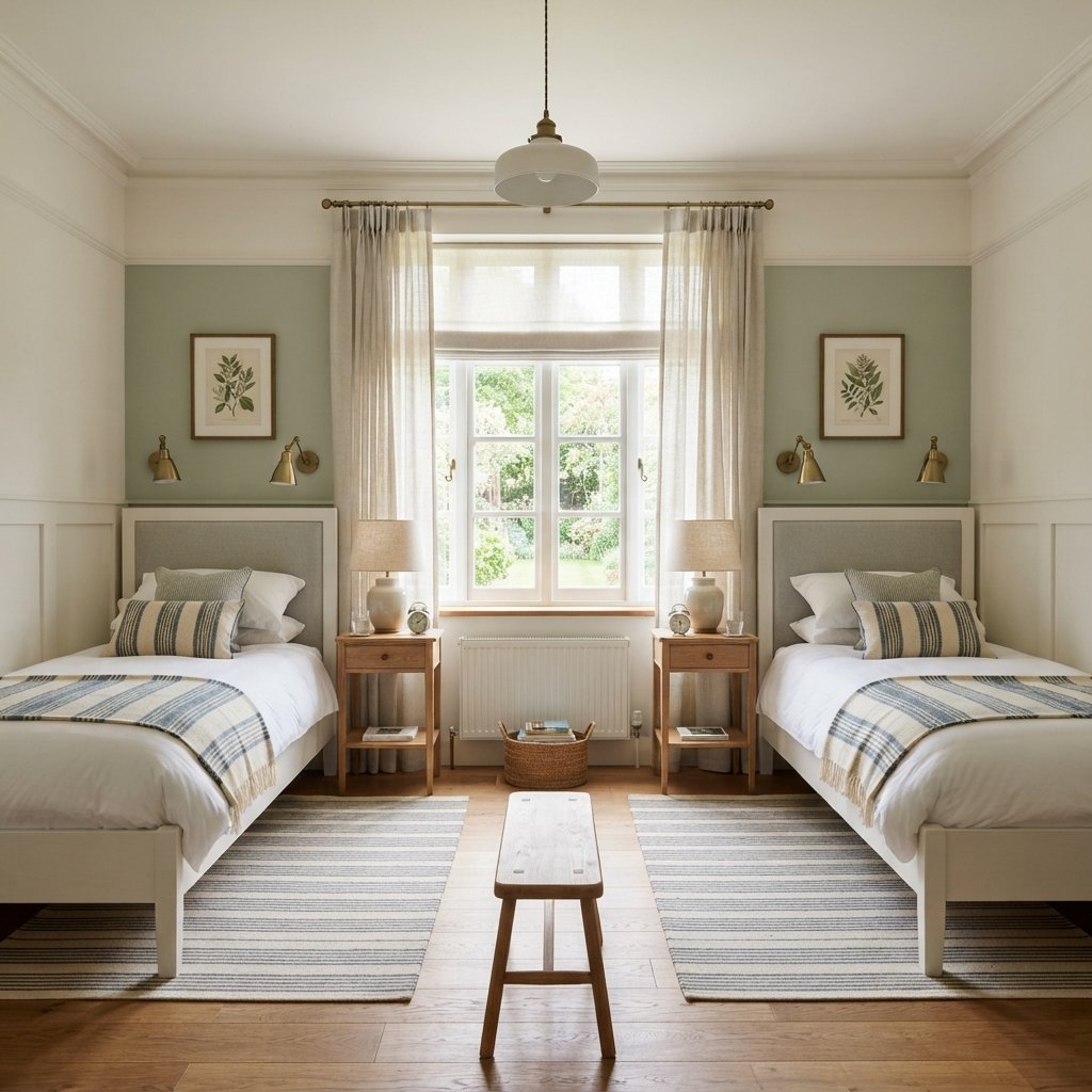 30 Twin Bedroom Ideas That Bring Fresh Style to Any Shared Space 6 Twin Bedroom Layout Ideas