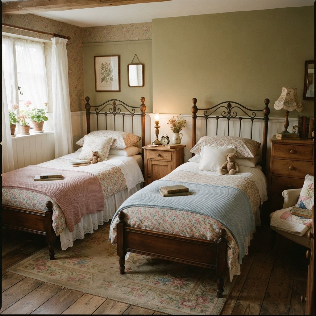 30 Twin Bedroom Ideas That Bring Fresh Style to Any Shared Space 25 Vintage Twin Bedroom Ideas